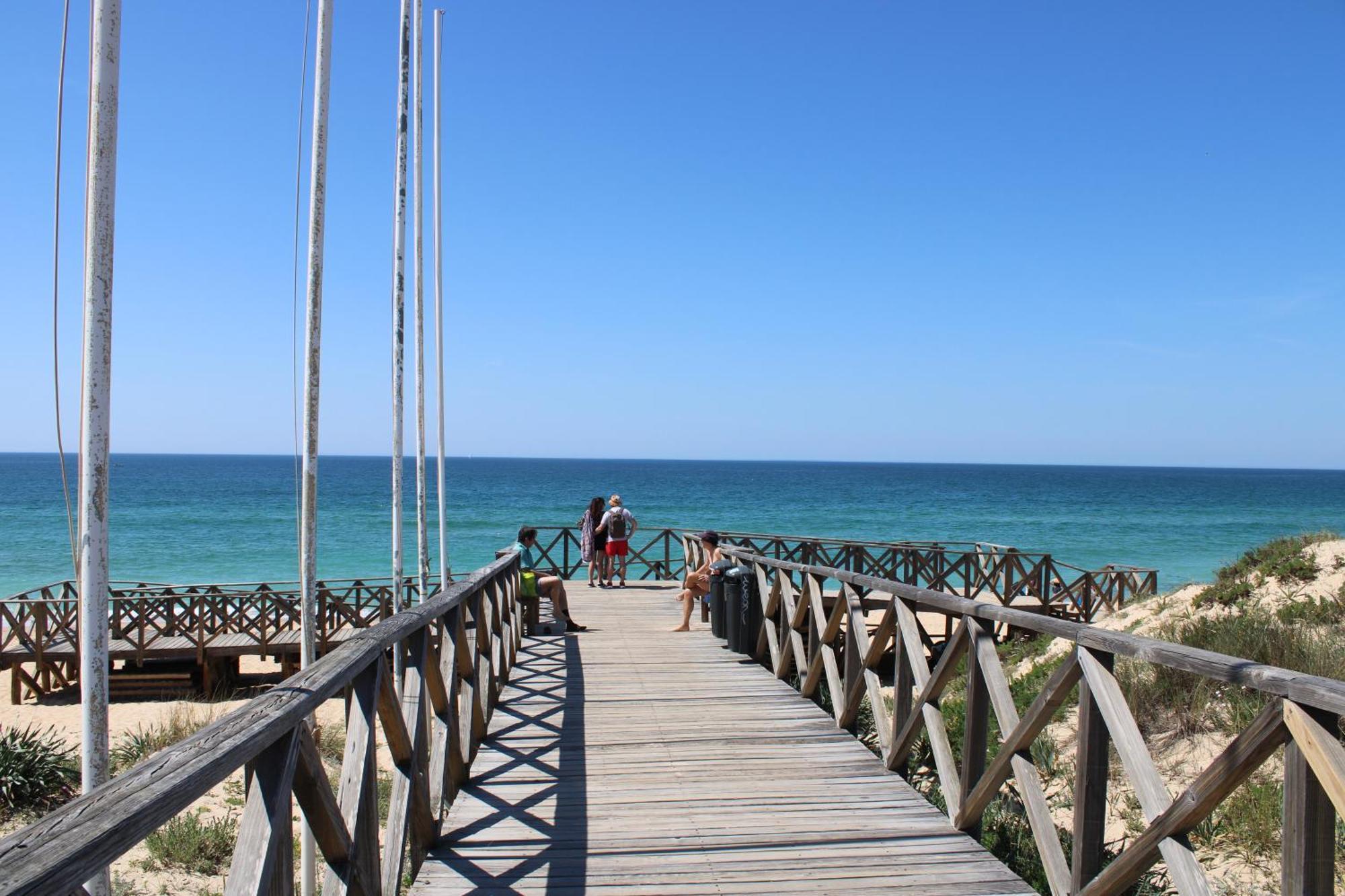 Luxury 2 Bedroom Apartment With Private Garden Almancil Bagian luar foto