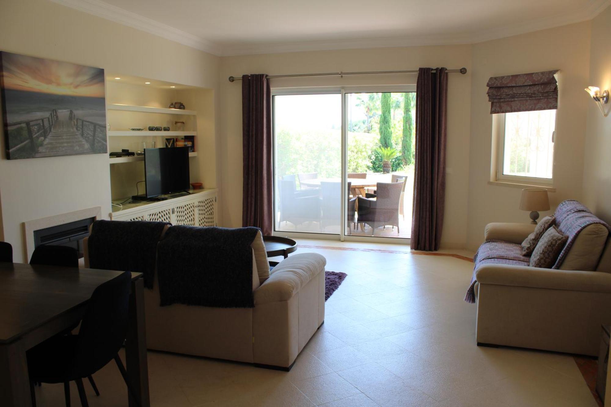 Luxury 2 Bedroom Apartment With Private Garden Almancil Bagian luar foto