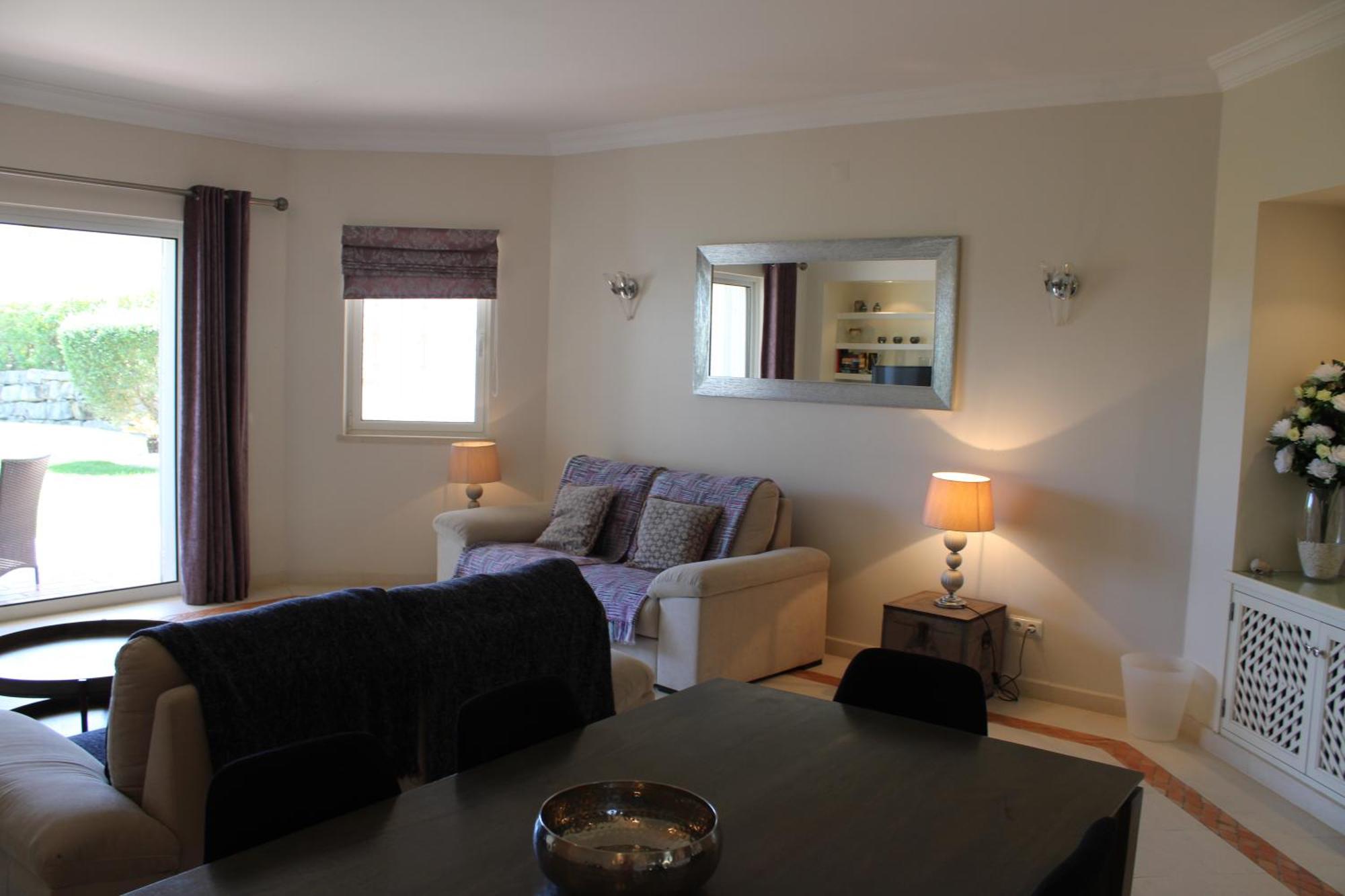 Luxury 2 Bedroom Apartment With Private Garden Almancil Bagian luar foto